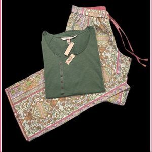 Victorias Secret Mayfair pants Soft top pajama set